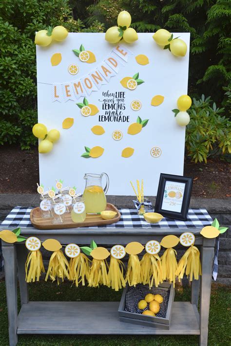 lemonade party|lemonade themed party ideas.